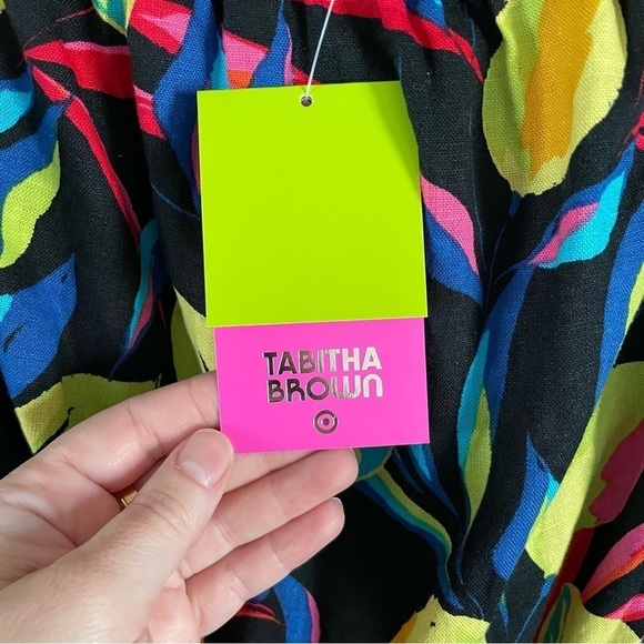 NWT Tabitha Brown x Target Lemon Print Bardot Top Off The Shoulder Size Medium - Picture 11 of 13